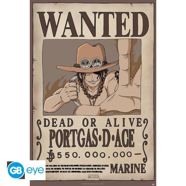  Poster Ace One Piece Wanted 91.5x61cm