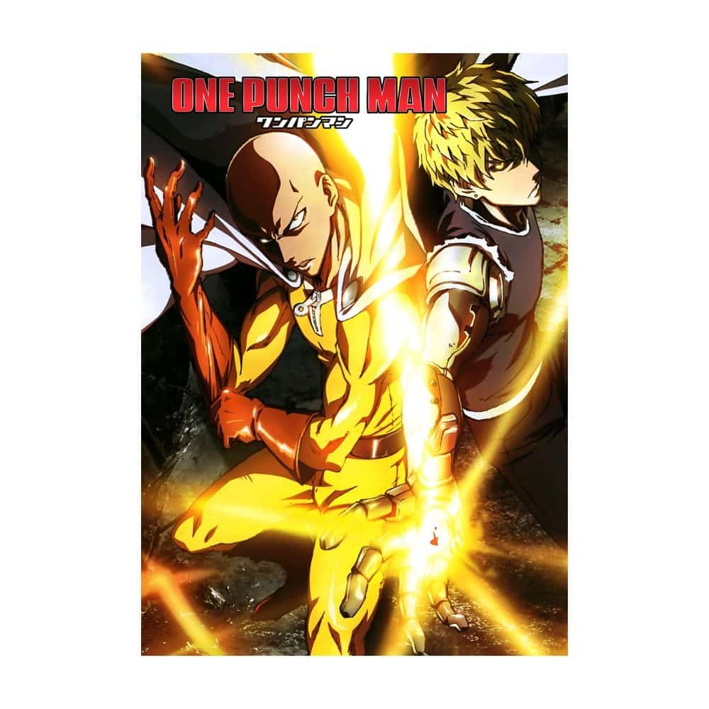 Póster One Punch Man Saitama Genos Anime 1 Póster One Punch Man