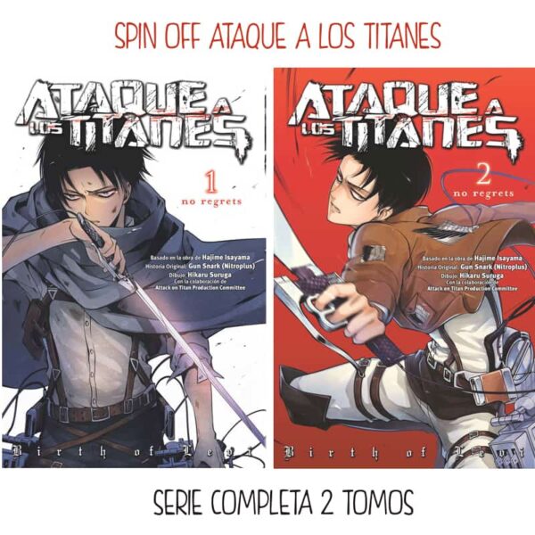 Manga Ataque a los Titanes No Regrets Tomo 1 y 2 - Imagen 2