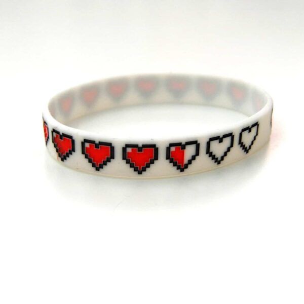 pulsera gamer, pulsera corazones, videojuegos, gamer, zelda, pulsera zelda