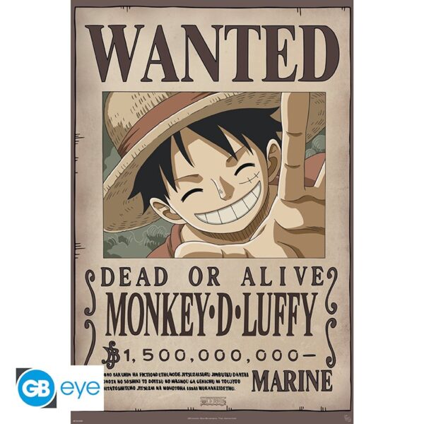 Póster Luffy One Piece Wanted