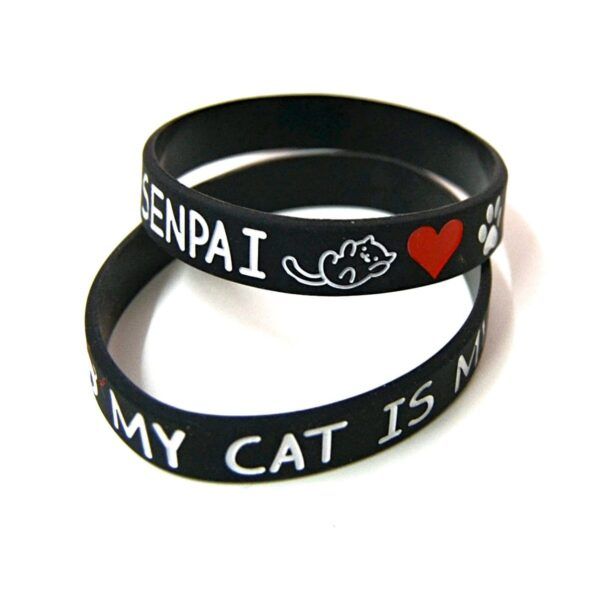 pulsera my cat is my senpai, pulsera cat, pulsera gato, pulsera kawaii, kawaii, cat, gato, pulseras frikis