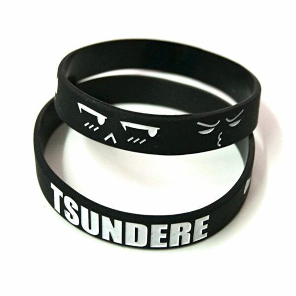 pulsera tsundere, tsundere, pulsera silicona, comprar pulseras frikis, pulseras frikis