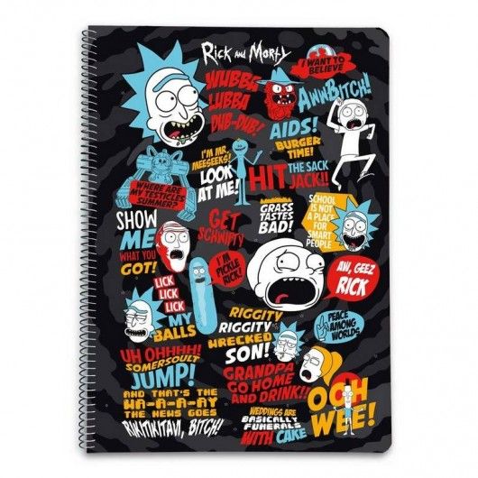 Cuaderno Rick y Morty