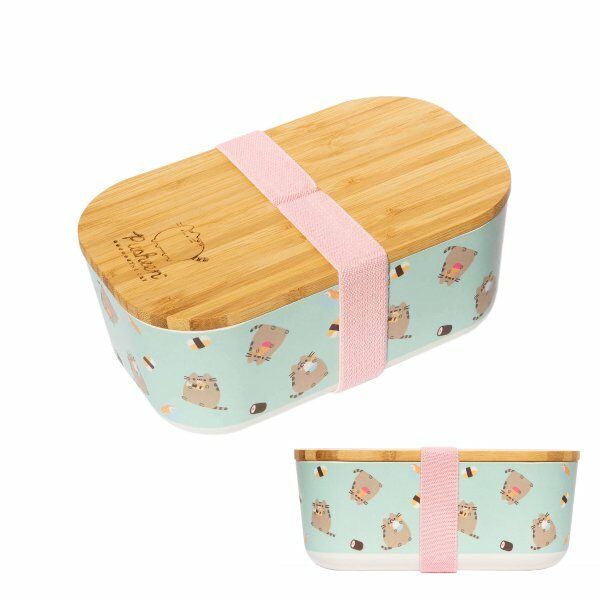 Bento Pusheen Kawaii (Fiambrera Bambú)