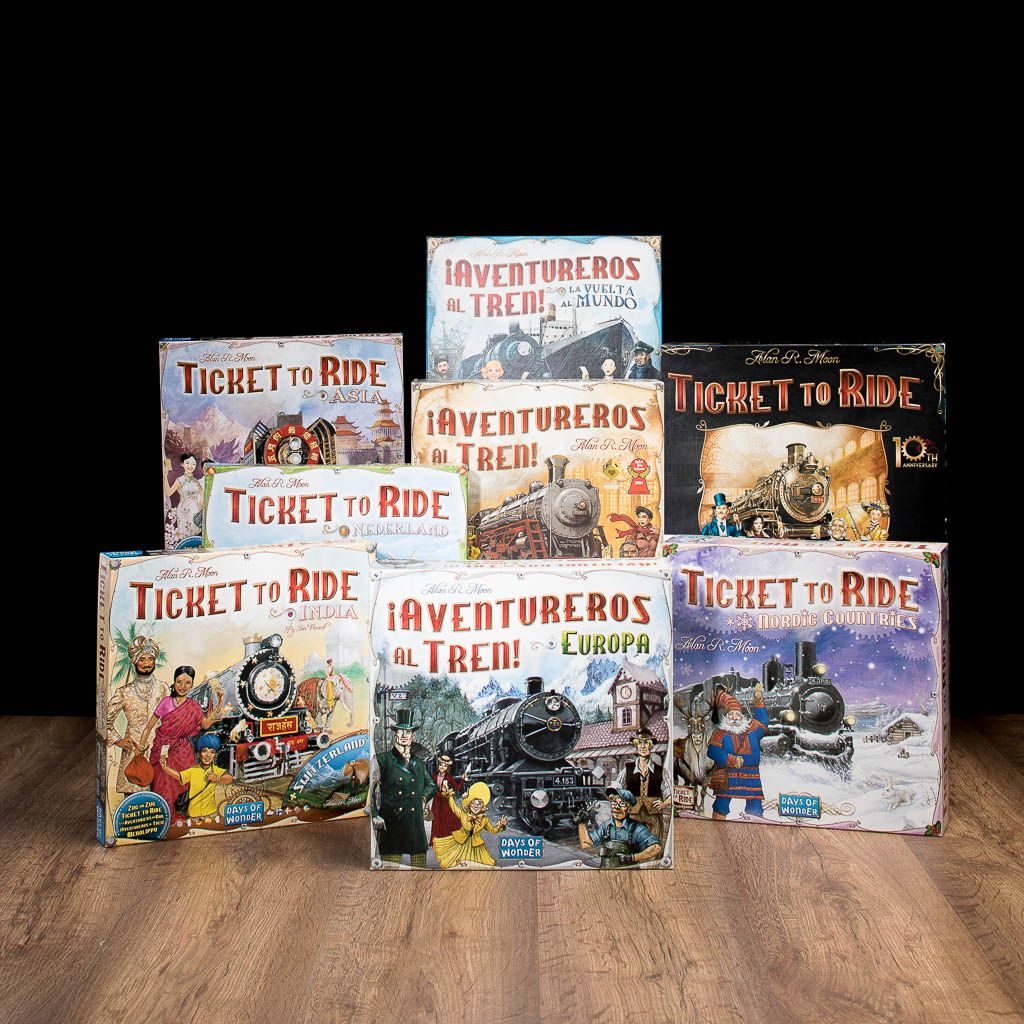 Juego Aventureros al Tren Diferentes versiones