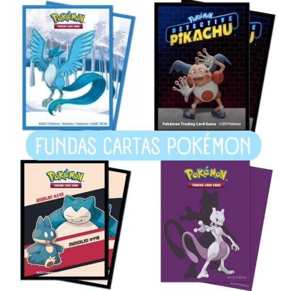 Fundas Cartas Pokemon Diferentes diseños a elegir