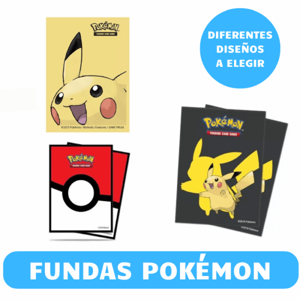 Fundas Cartas Pokemon Diferentes diseños a elegir