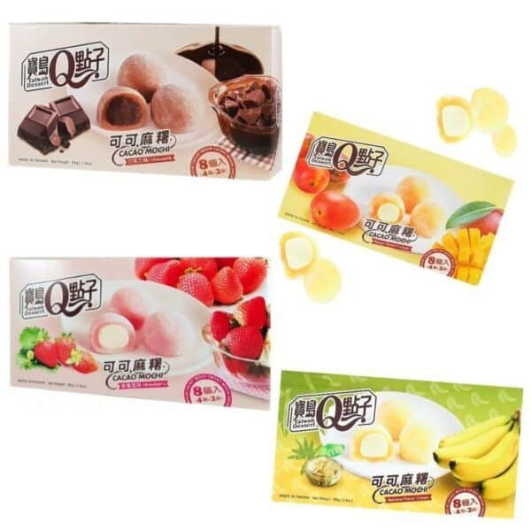Mochis de diferentes sabores