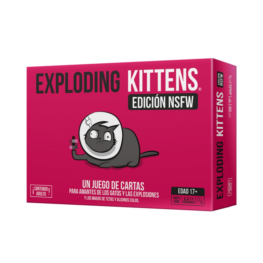 Exploding Kittens Edición NSFW Juego de Mesa