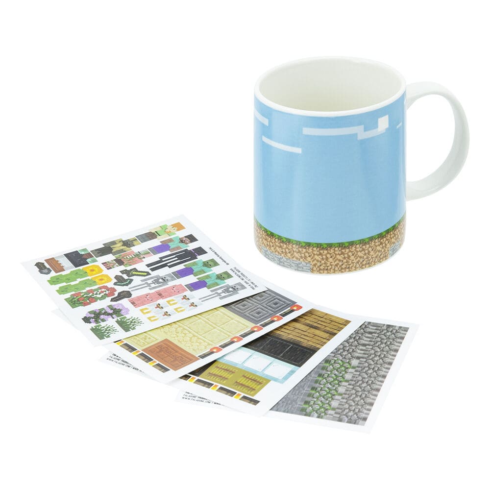 Taza Minecraft Pegatinas 2 Taza Minecraft Pegatinas