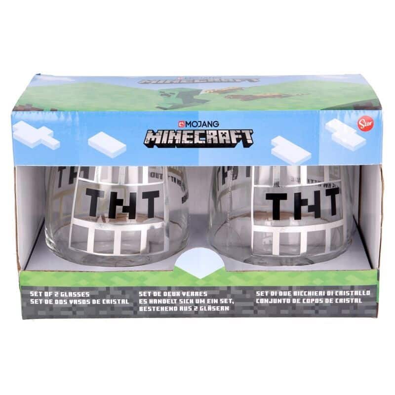 Vasos Minecraft (Set 2 Vasos Cristal) 1 Vasos Minecraft (Set 2 Vasos Cristal)