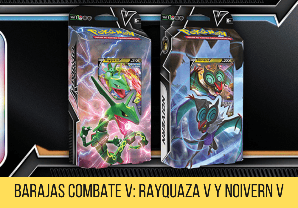 Barajas Pokemon Combate V: Rayquaza V y Noivern V