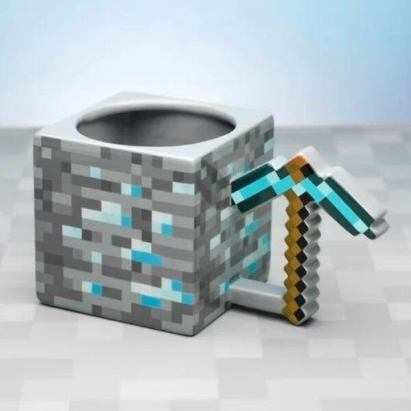 Taza Minecraft Pickaxe 3D
