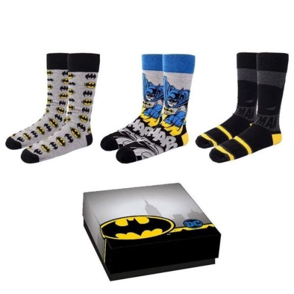 Caja Regalo Pack 3 Calcetines Batman