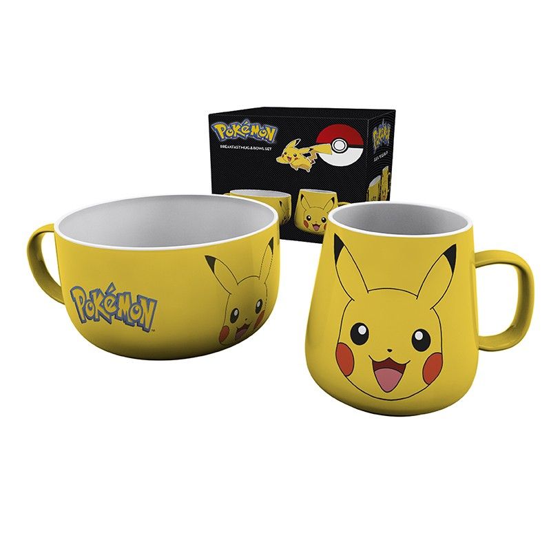 Set Desayuno Taza + Bol Pikachu Pokemon