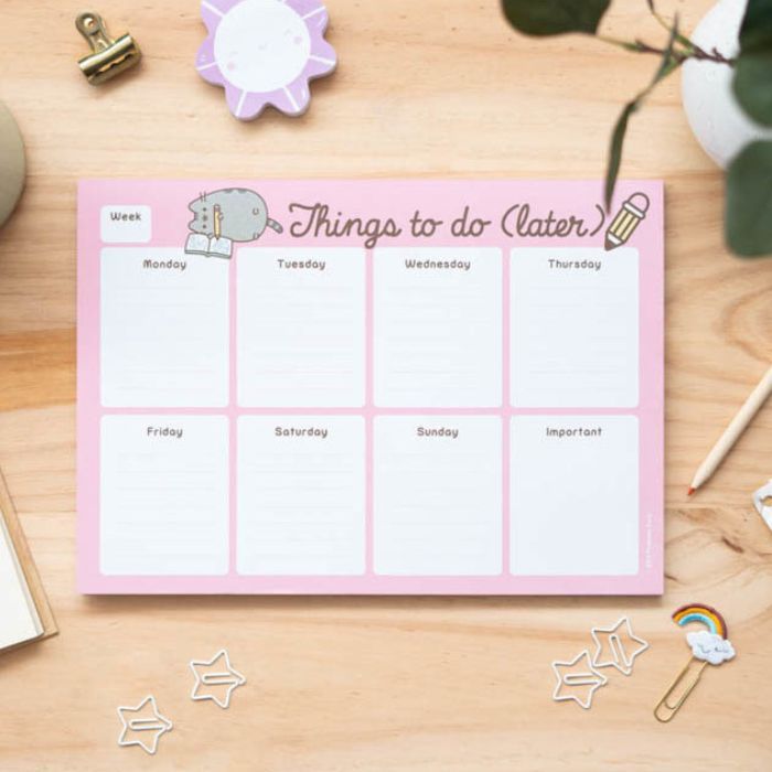 Bloc Pusheen Planificador Semanal A4