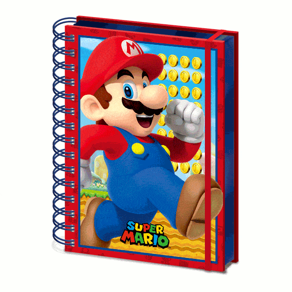 Cuaderno Mario Bros A5 Lenticular
