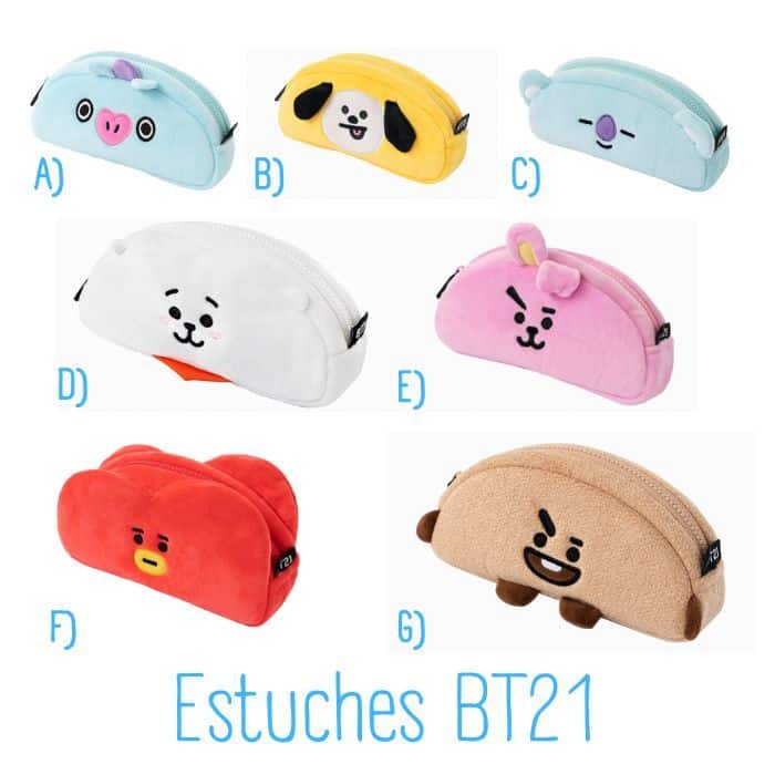 Estuche Peluche BTS BT21 ELIUS Estuches Anime