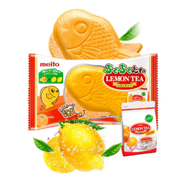 Taiyaki con relleno de té al limón