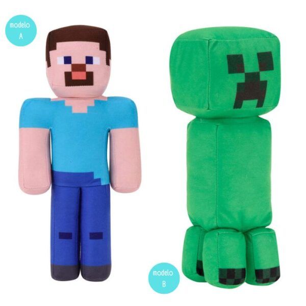 Peluche Minecraft Steve Creeper 32cm
