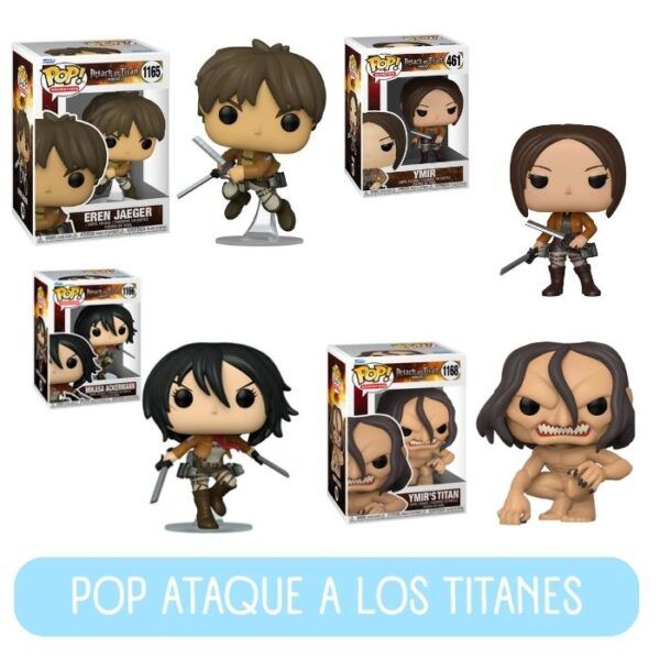 Funko Pop Ataque a los titanes Diferentes diseños a elegir