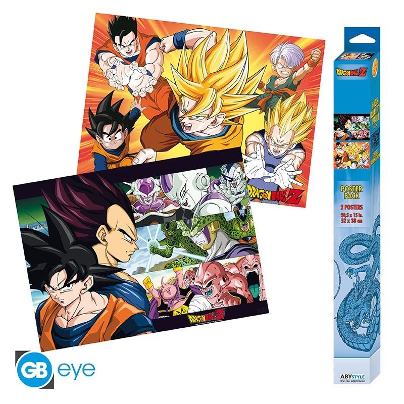 Set 2 Pósters Dragon Ball Z 52x38cm 1 Set 2 Pósters Dragon Ball Z 52x38cm