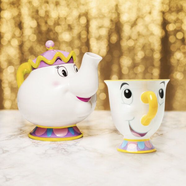 Pack Tetera y Taza Bella y Bestia (Mrs Potts y Chip)
