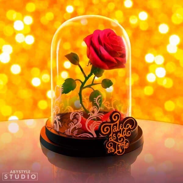 Figura Bella y Bestia Rosa Encantada Disney SFC