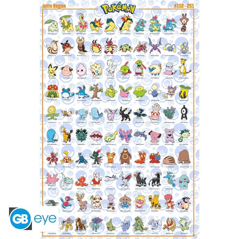 Poster Pokemon Johto