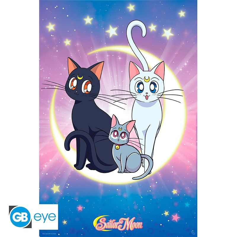 Poster Sailor Moon Luna Artemis Diana 91.5x61cm 1 Poster Sailor Moon Luna Artemis Diana 91.5x61cm