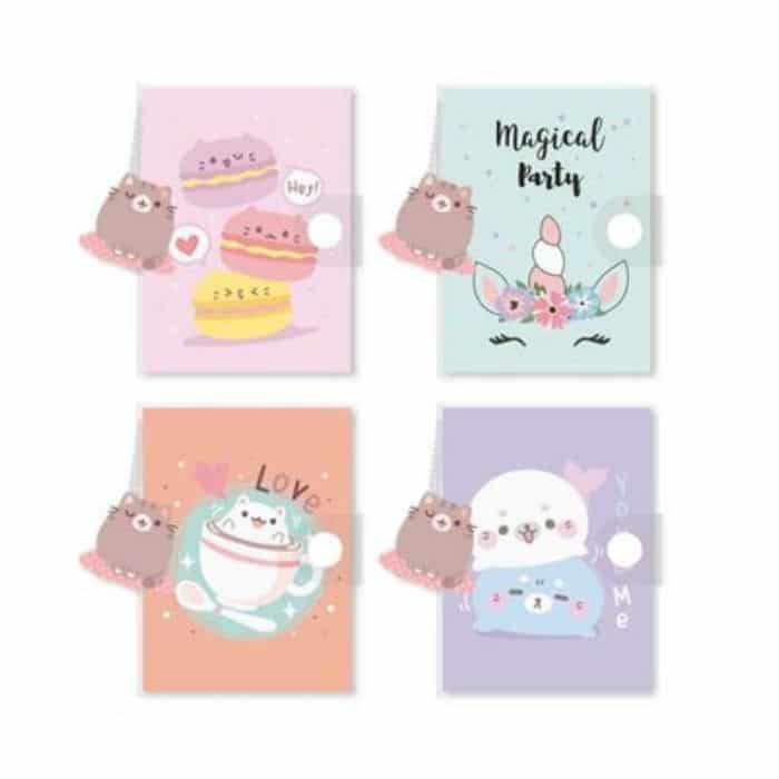 Mini libreta Kawaii PVC con llavero 1 Mini libreta Kawaii PVC con llavero