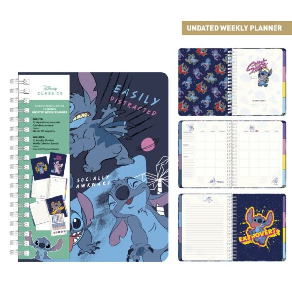 Bloc Planificador Semanal Stitch