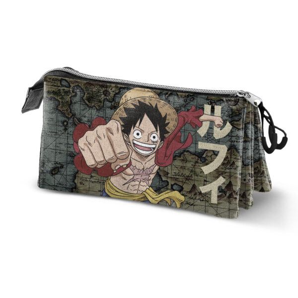 Estuche One Piece Luffy Triple