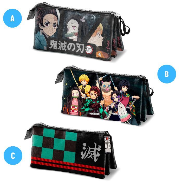 Estuche Kimetsu no Yaiba Triple 1 Estuche Kimetsu no Yaiba Triple