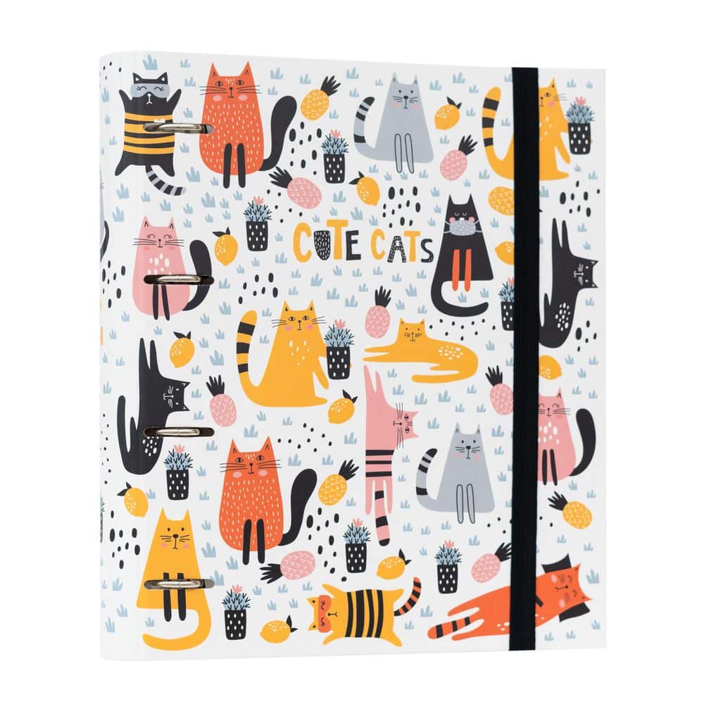 Carpeta Cute Cats 4 anillas 1 Carpeta Cute Cats 4 anillas