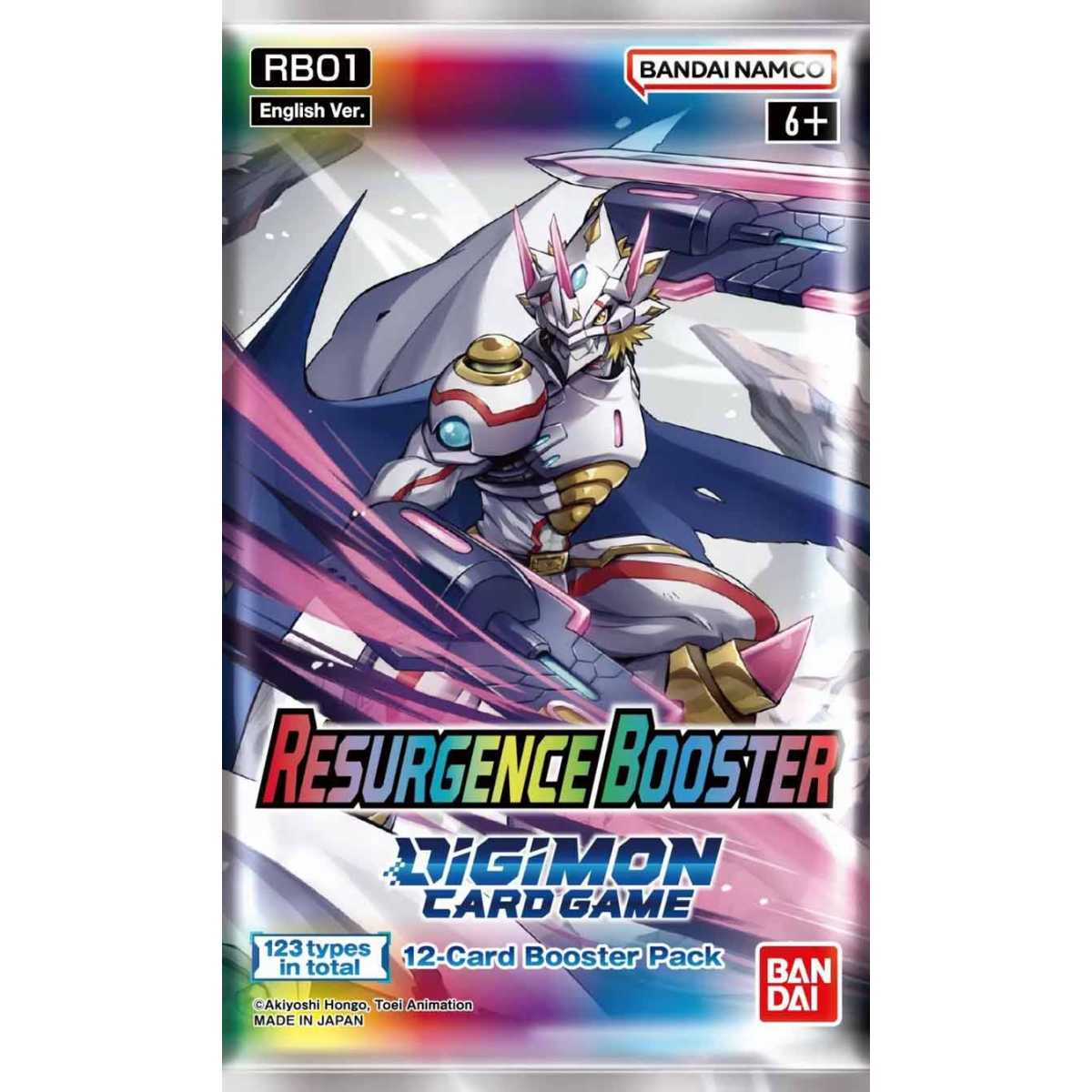 Sobres Digimon RB01 Resurgence Booster 1 Sobres Digimon RB01 Resurgence Booster