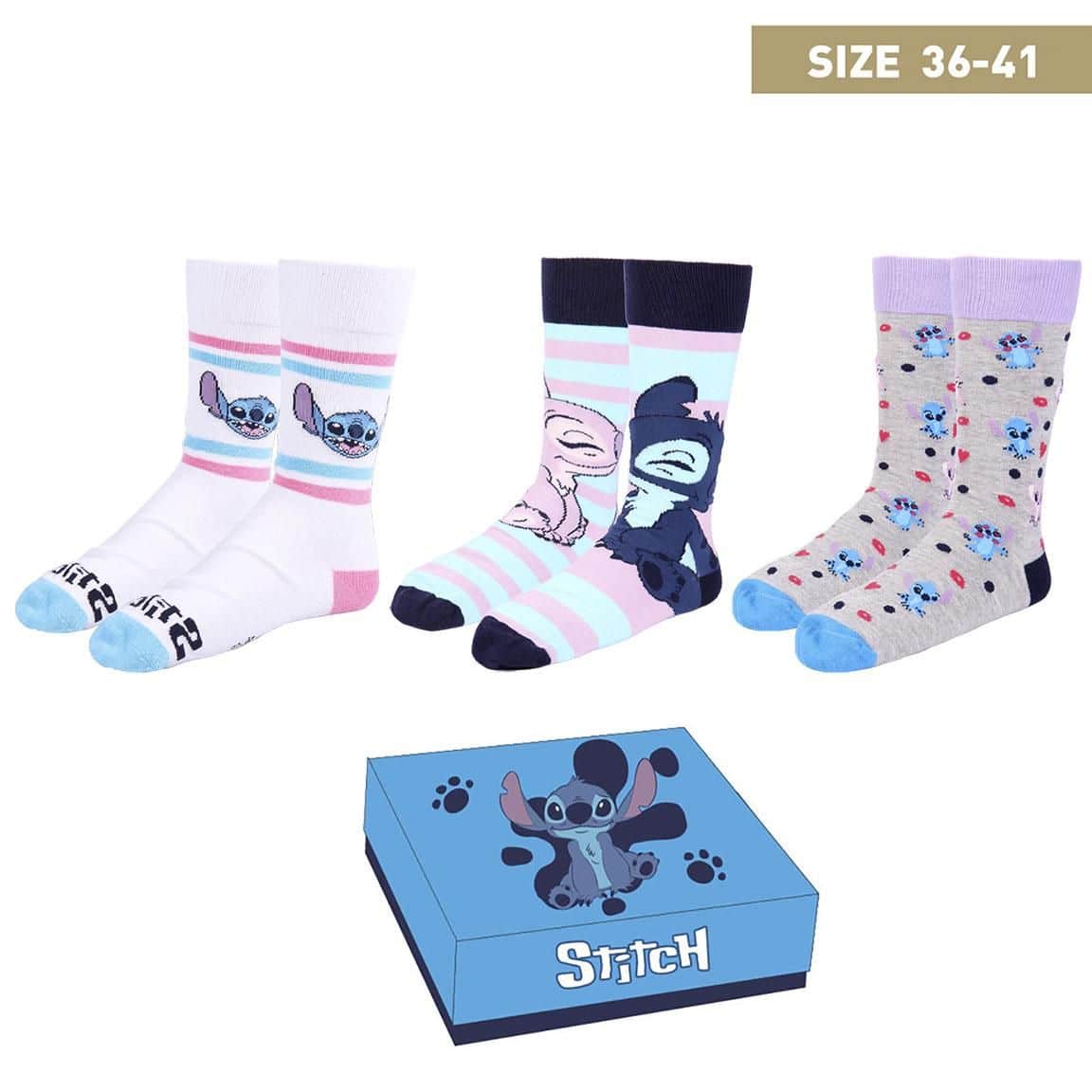 Caja Regalo Calcetines Stitch