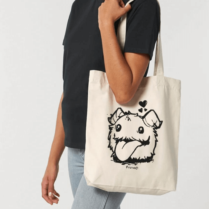 Bolsa Tela Fluffy Creature Made in Japan