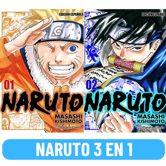 Manga Naruto 3 en 1 Todos los tomos