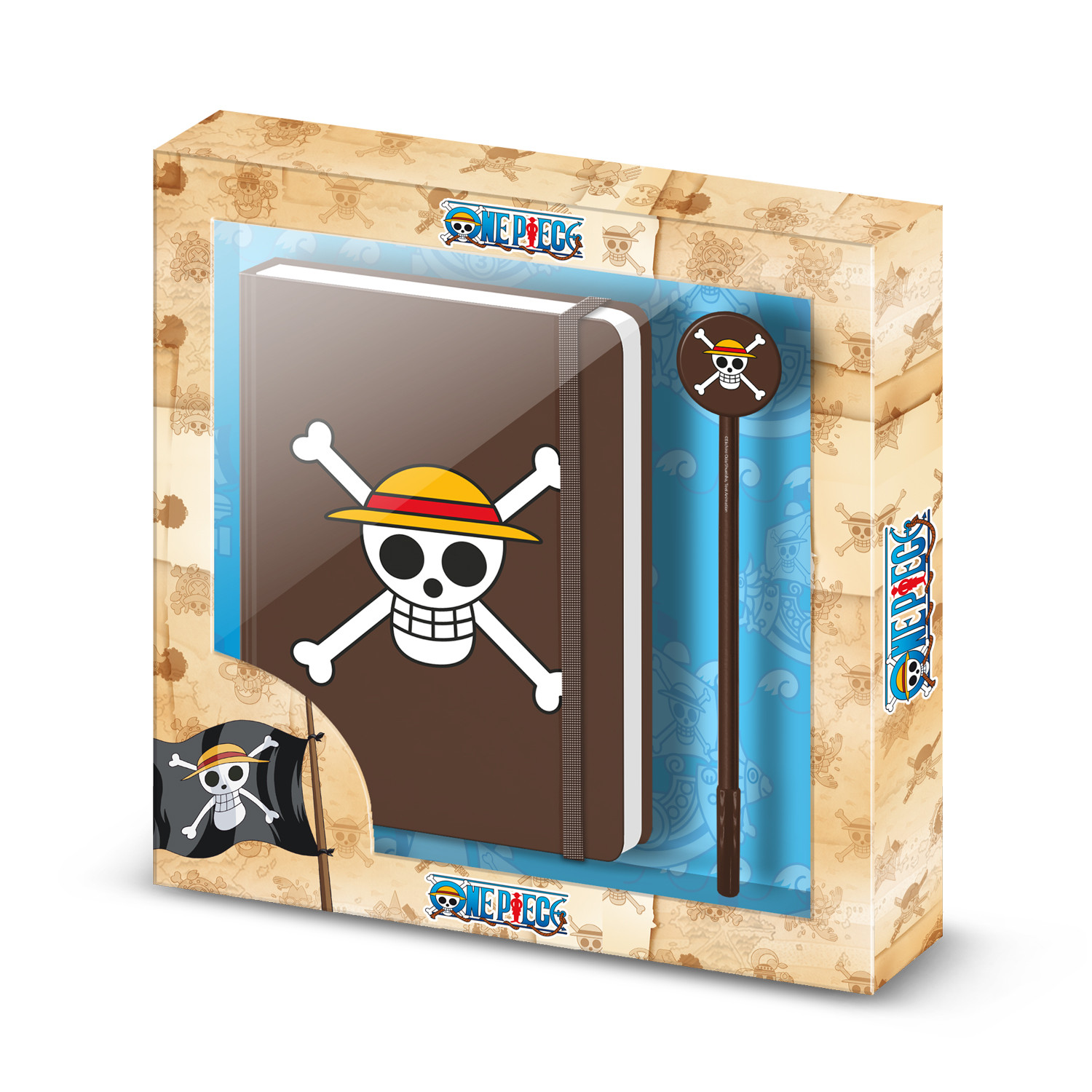Set Cuaderno y Boli One Piece