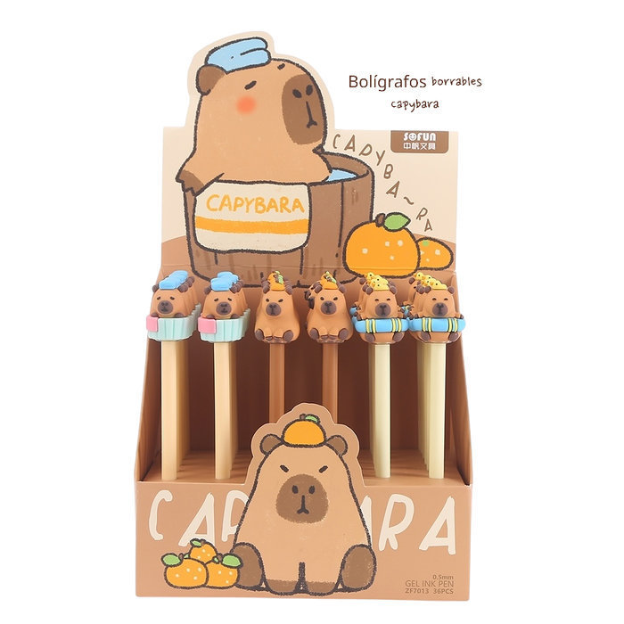 Bolígrafo Capibara Gel Borrable