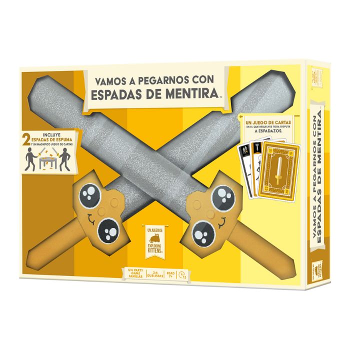 Juego Vamos a pegarnos con espadas de mentira