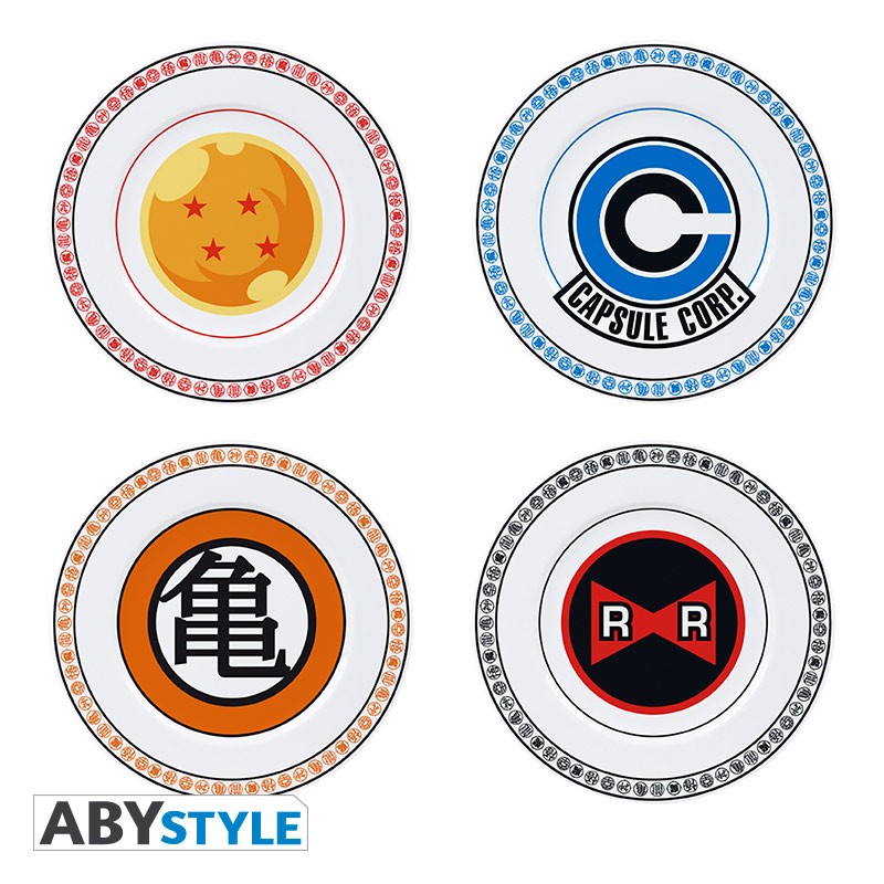Set 4 Platos Dragon Ball