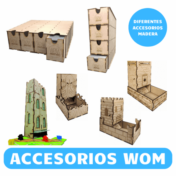 Accesorios de Madera para Juegos WOM