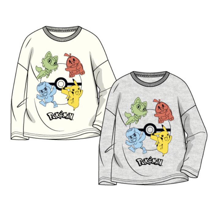 Camiseta Pokemon Manga Larga