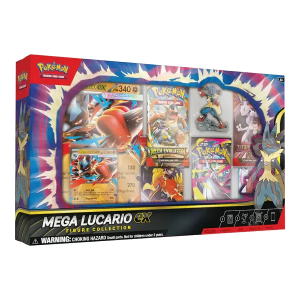 Pokemon Caja Colección con Figura Mega Lucario EX