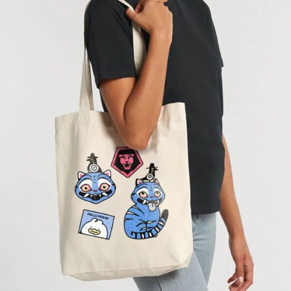 Bolsa Tela Cute Tiger Made in Japan