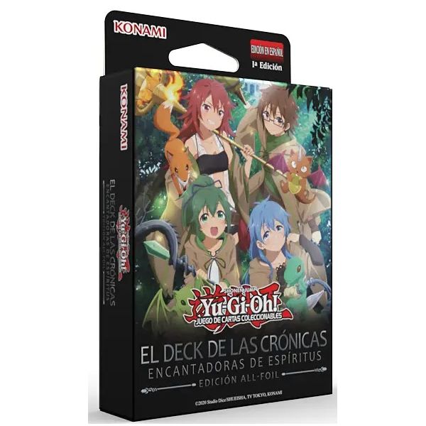 Yugioh El deck de las crónicas Encantadoras de Espiritus Edicion All Foil
