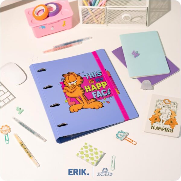 Carpeta Garfield 4 anillas Polipropileno